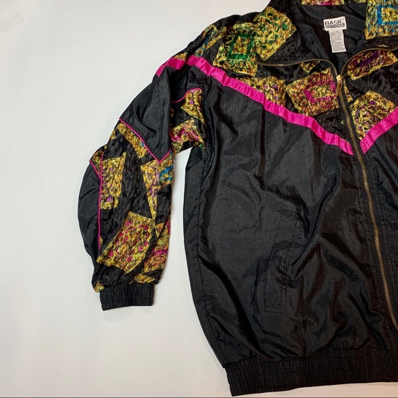 Vintage 90’s Cheetah Animal Print Neon Windbreaker - Picture 3 of 8